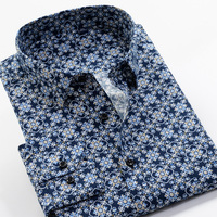 6XL 7XL 8XL 9XL 10XL duży rozmiar kwiat wydruku moda męska Casual koszula z długim rękawem 2021 wiosna nowa młodzież koszula marki 24 kolory 5